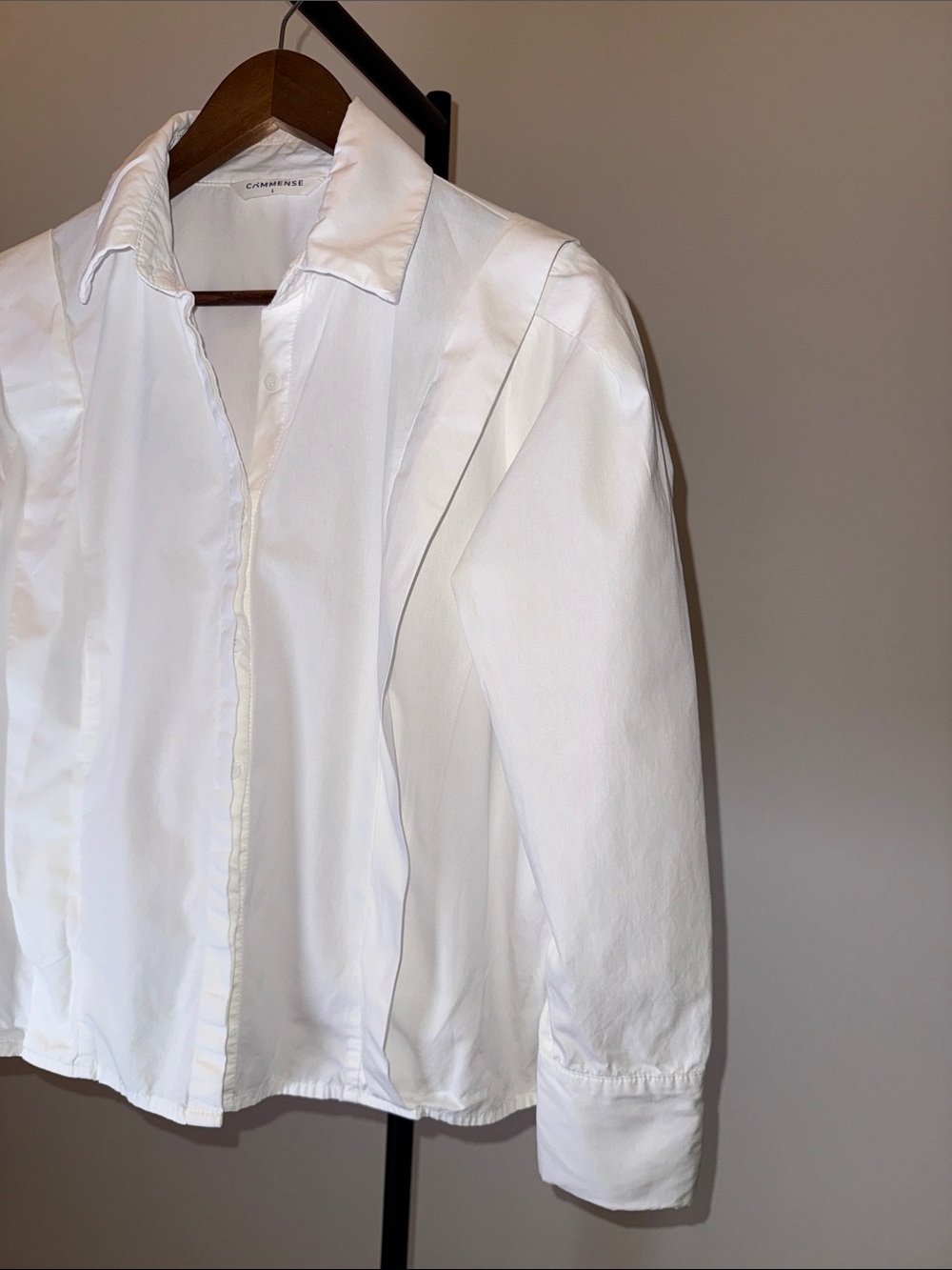 Commense Oversized Button Down Cotton Shirt | Size L - Picture 5 of 13